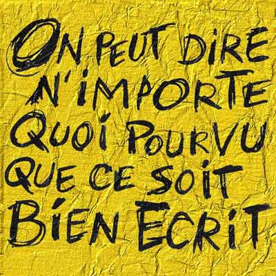 on peut dire nimporte koi